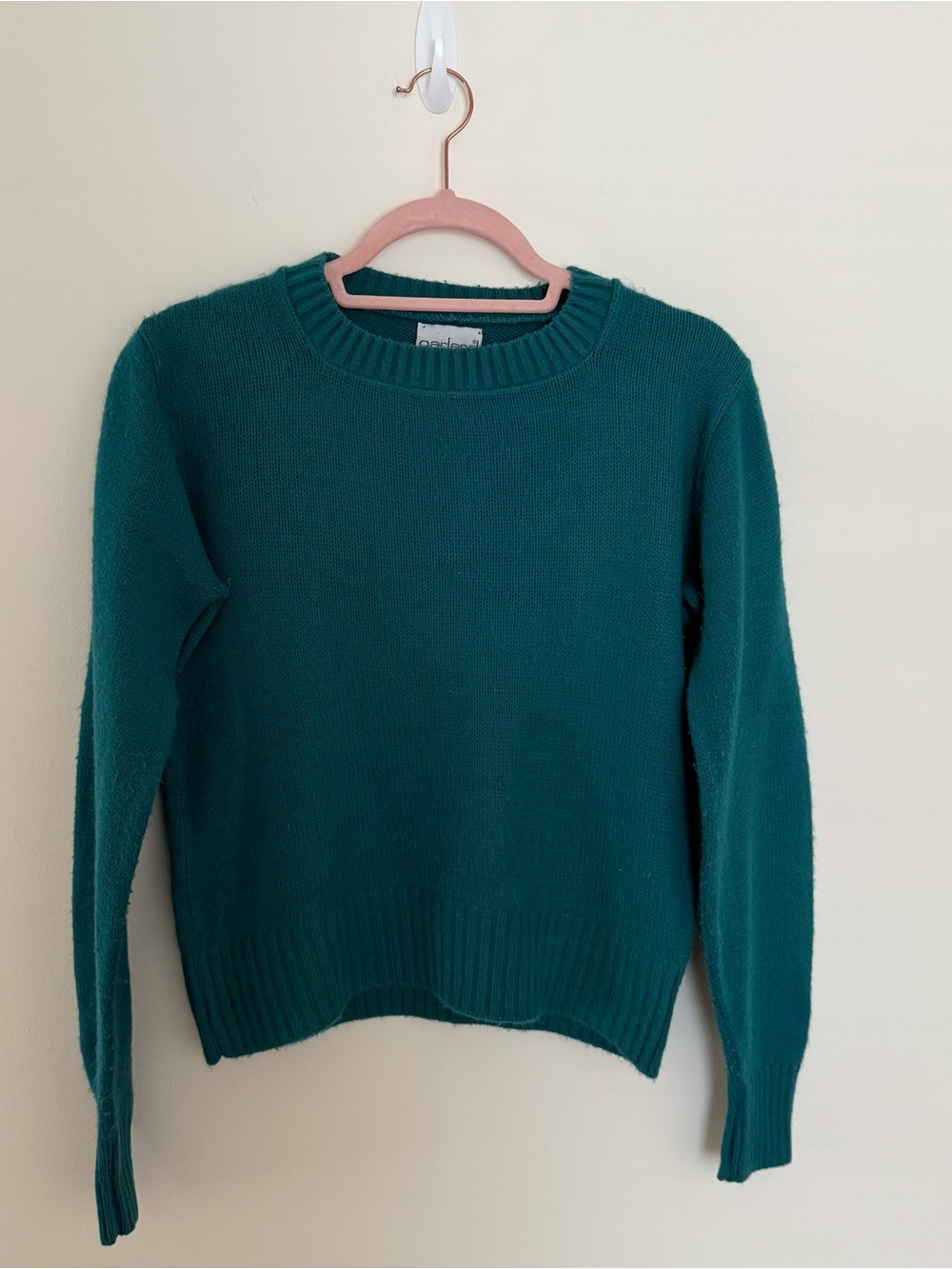 Classic Crewneck Women's Sweater in Teal